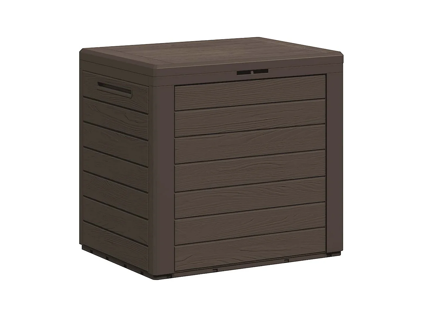 Cagnes-sur-Mer  Boîte de stockage de jardin Marron 58,5x46x55 cm Polypropylène