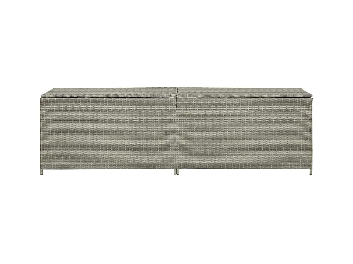 Dorian  Tuinbox 200x50x60 cm poly rattan grijs