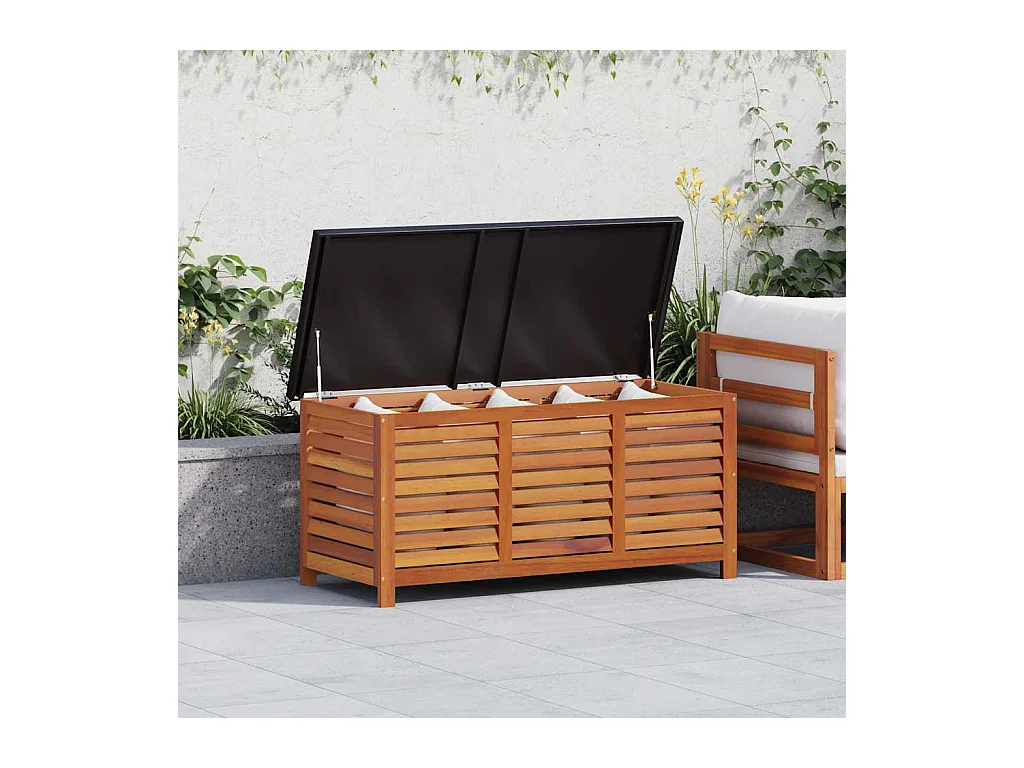 Xendori  Boîte de rangement de jardin 117x50x55 cm Eucalyptus solide