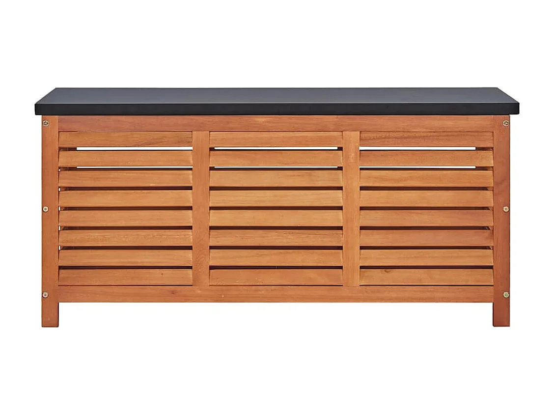 Xendori  Boîte de rangement de jardin 117x50x55 cm Eucalyptus solide