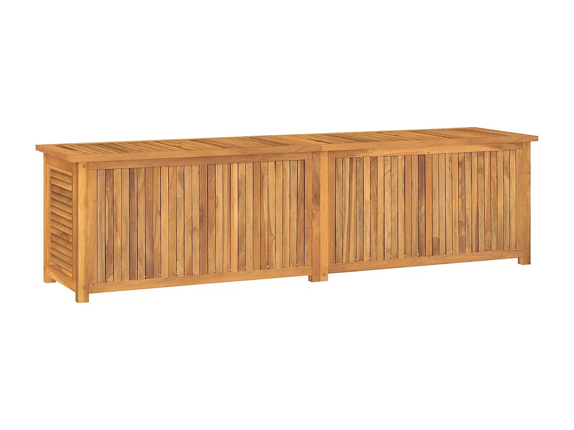 Neel  Tuinbox met zak 200x50x55 cm massief teakhout