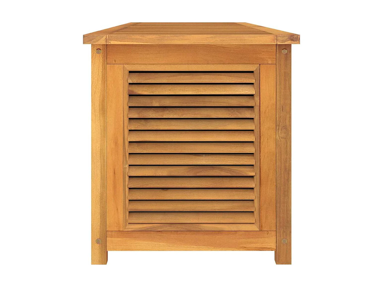 Neel  Boîte de rangement jardin et sac 200x50x55 cm bois massif teck