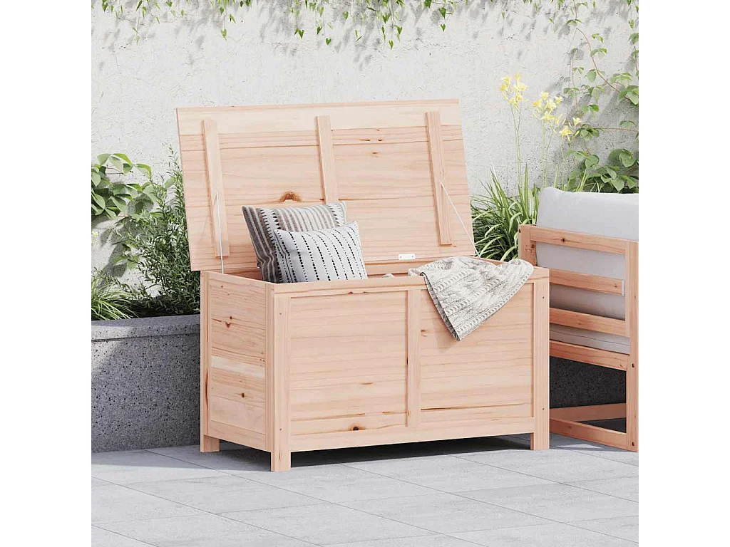 Keegan  Baúl para cojines madera de abeto maciza 100x50x56 cm