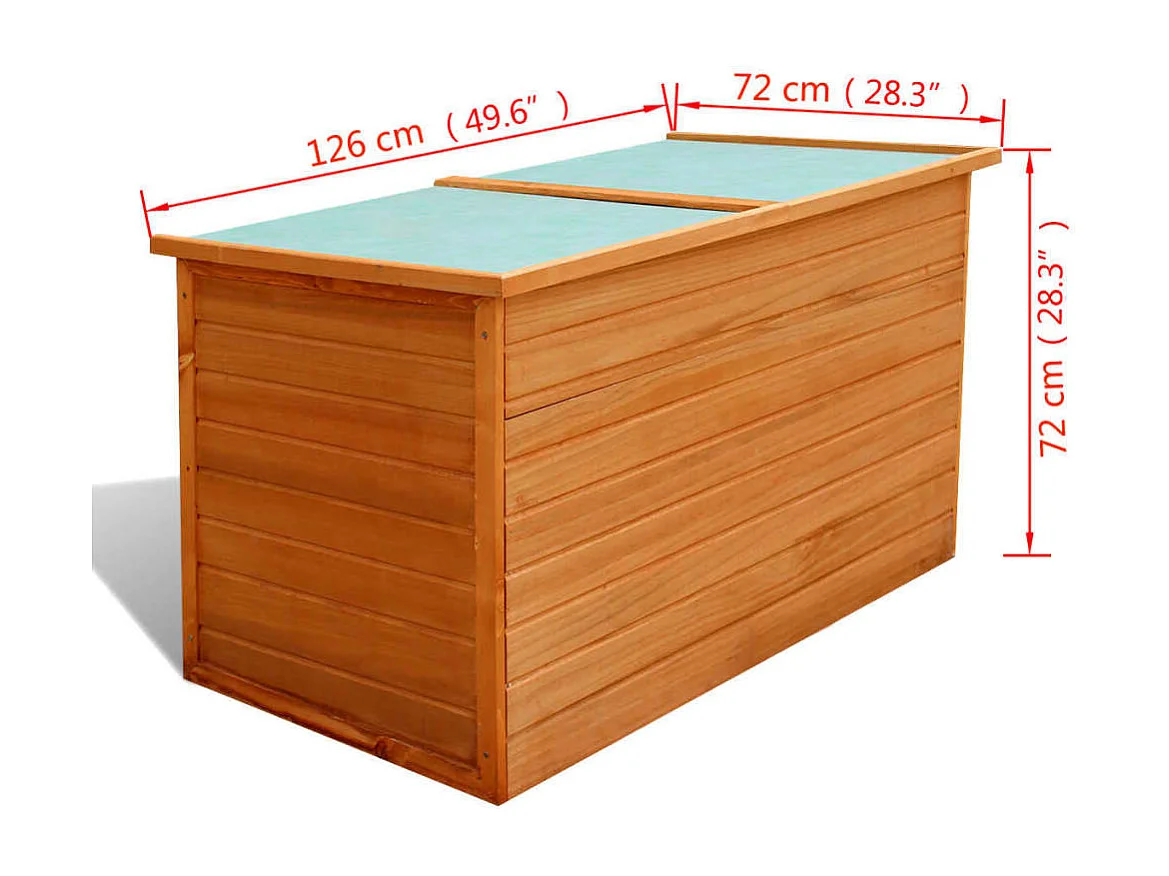 Garden Furniture -  Tuinbox 126x72x72 cm hout