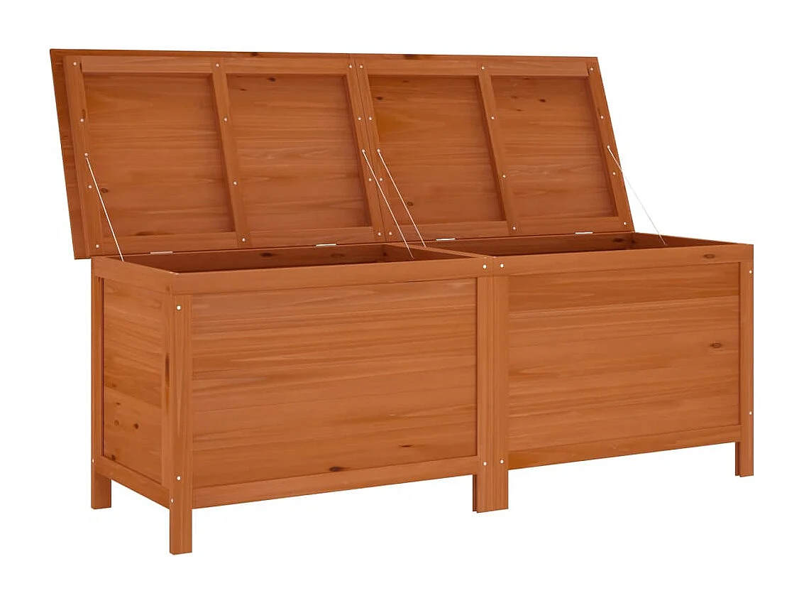 Reinald  Boîte de rangement de jardin marron bois massif de sapin