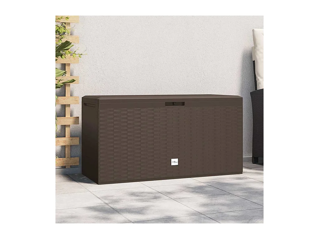 Artesia  Boîte de rangement de jardin Marron 114x47x60 cm