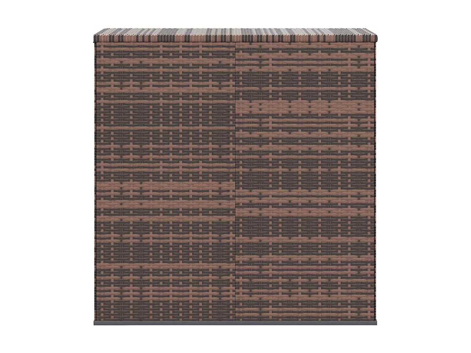 Evans  Boîte à coussins de jardin Résine tressée 100x49x103,5cm Marron