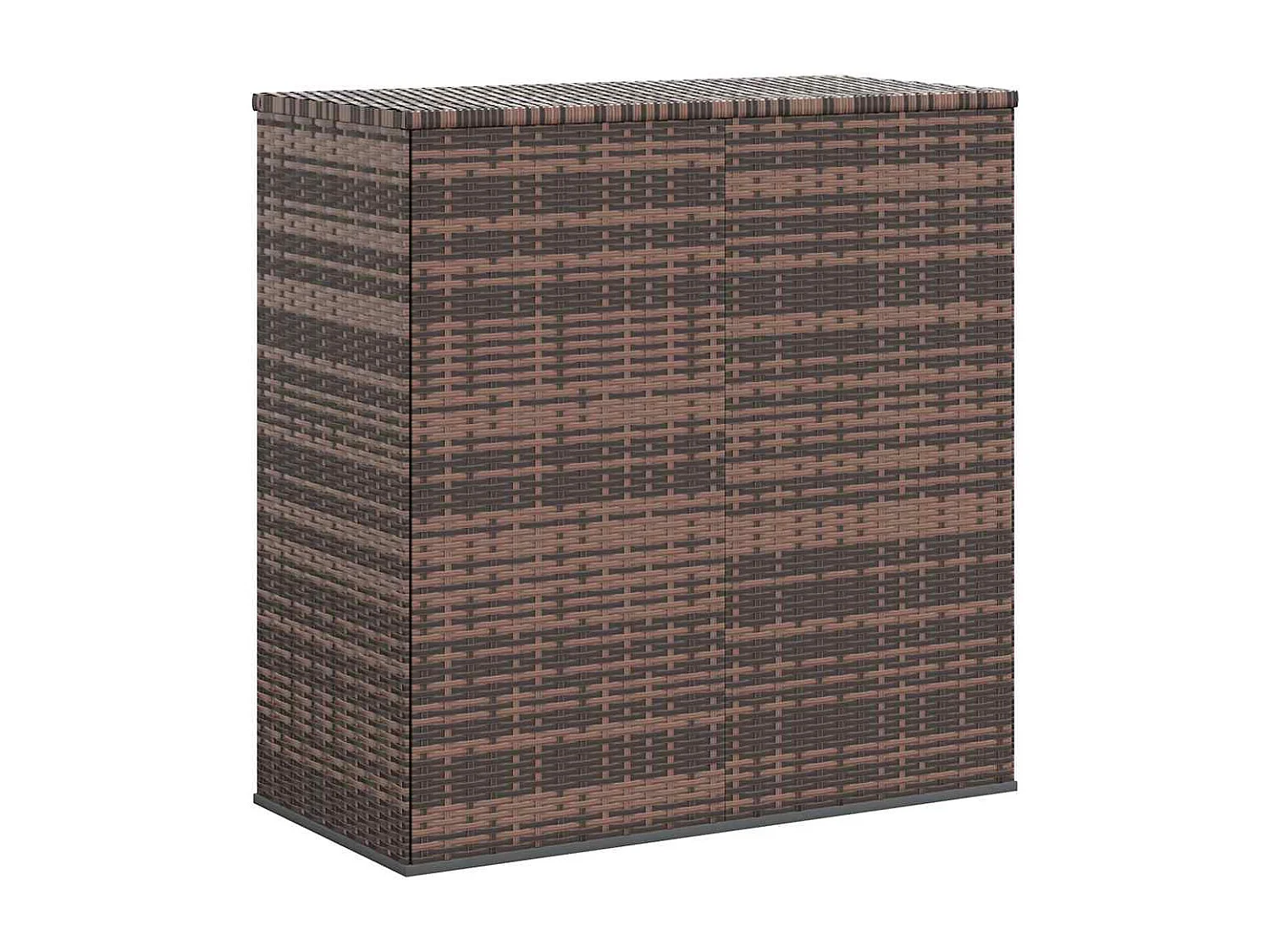 Evans  Boîte à coussins de jardin Résine tressée 100x49x103,5cm Marron