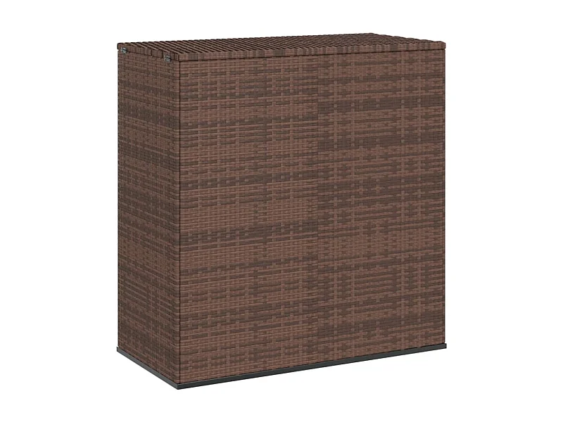 Evans  Boîte à coussins de jardin Résine tressée 100x49x103,5cm Marron