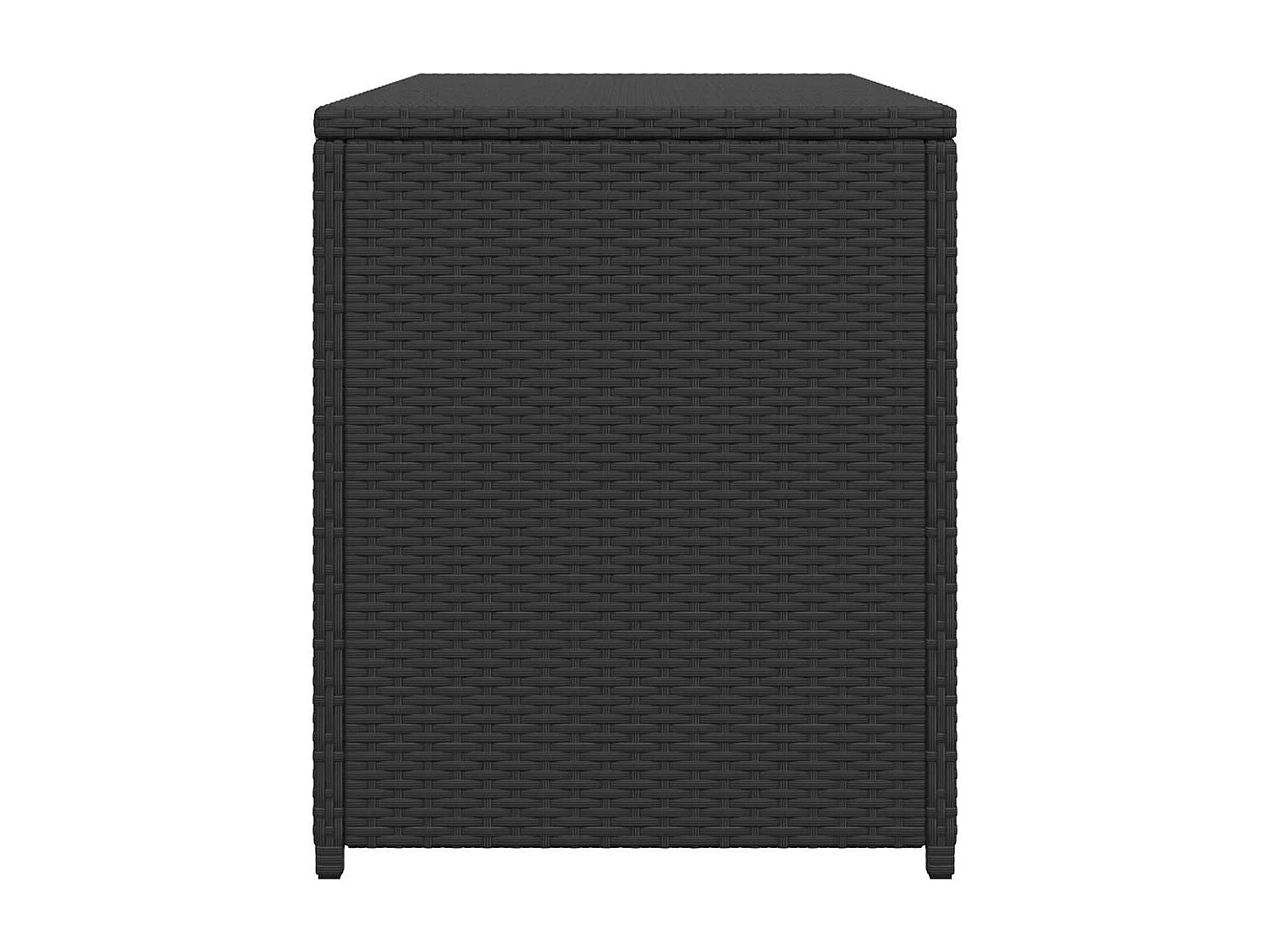 Gryris  Boîte de rangement de jardin noir 120x50x60 cm résine tressée