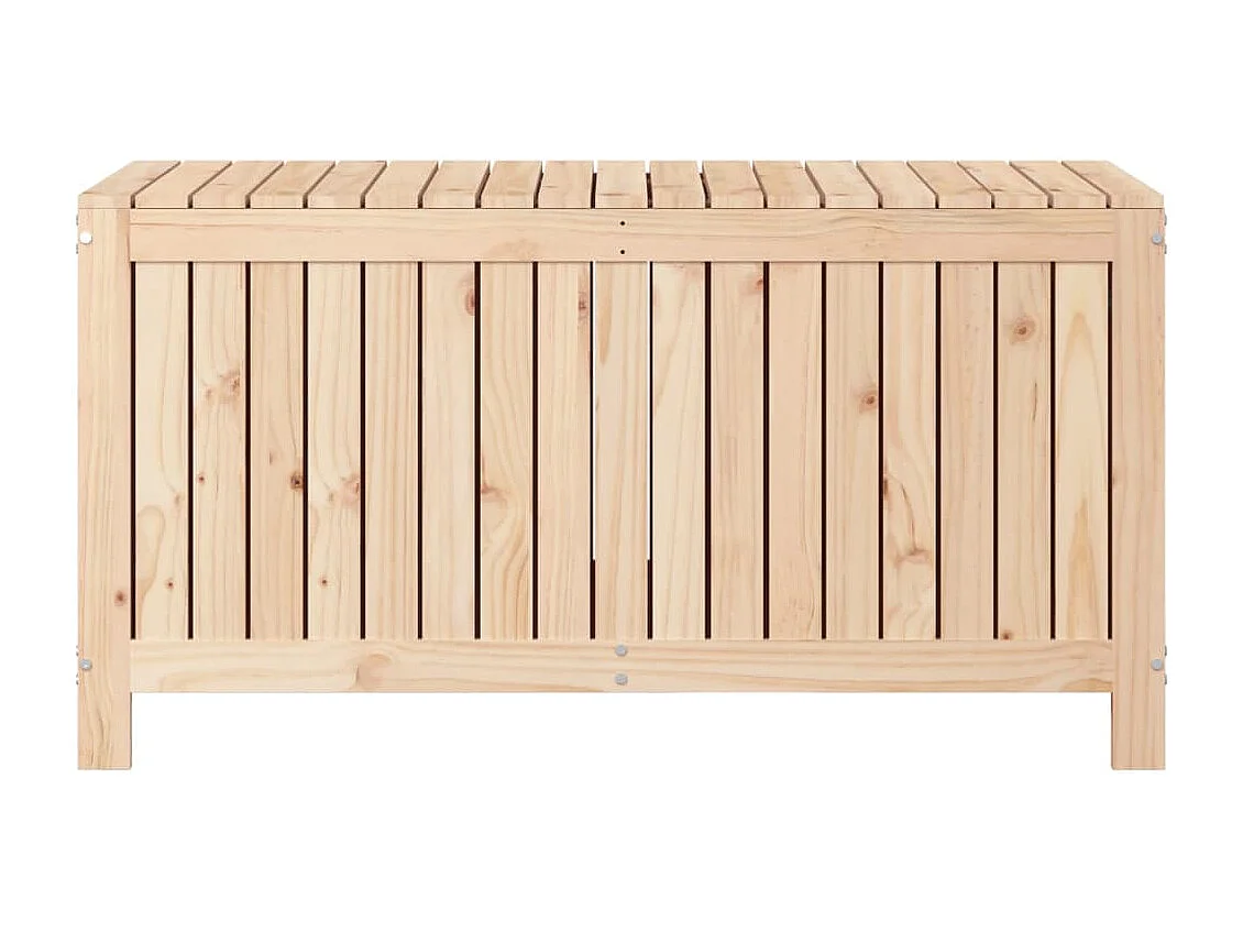 Hara  Caja de almacenaje jardín madera maciza de pino 121x55x64 cm