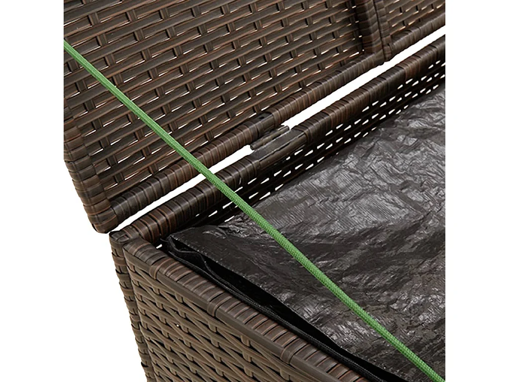 Dorian  Tuinbox 291 L poly rattan bruin
