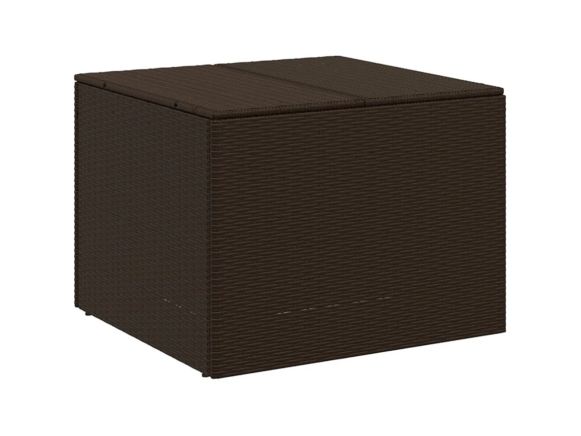 Dorian  Boîte de rangement de jardin marron 291L résine tressée