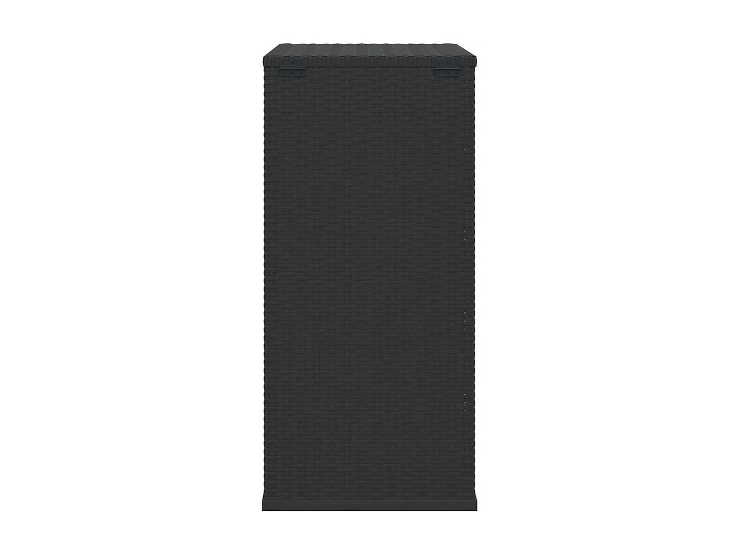 Evans  Boîte à coussins de jardin Résine tressée 100x49x103,5 cm Noir