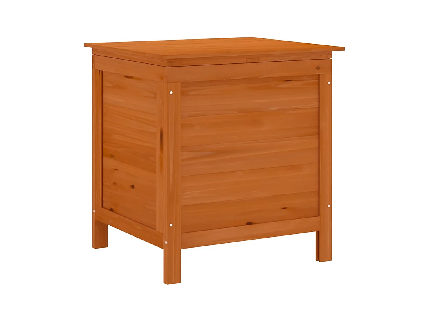 Reinald  Boîte de rangement jardin marron 50x49x56,5cm bois massif sapin