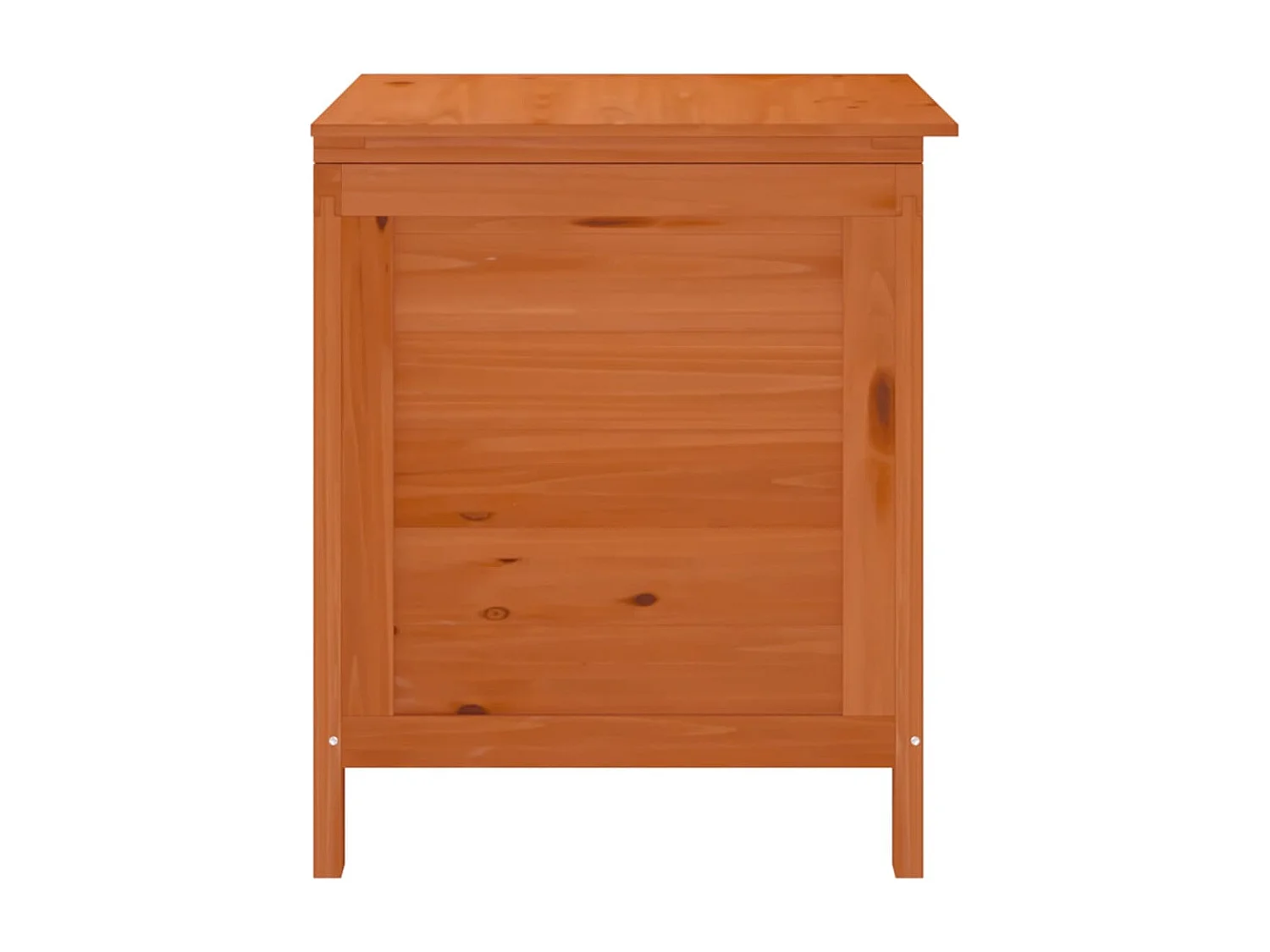 Reinald  Boîte de rangement jardin marron 50x49x56,5cm bois massif sapin