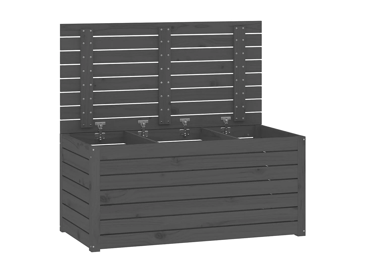 Violeta  Tuinbox 101x50,5x46,5 cm massief grenenhout grijs