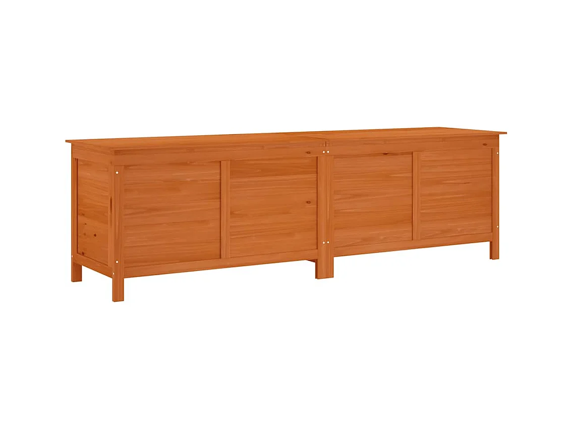 Reinald  Boîte de rangement de jardin marron bois massif de sapin