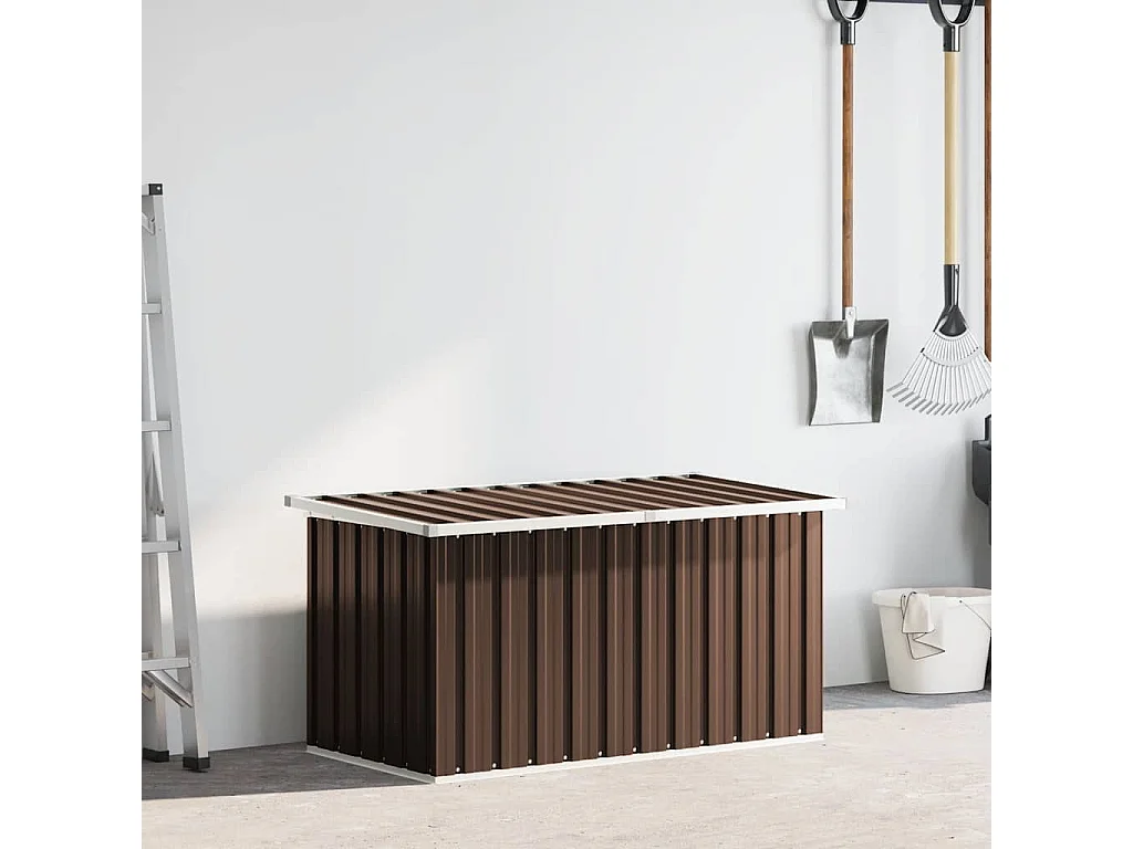 Nancy  Coffre de rangement de jardin Marron 129x67x65 cm