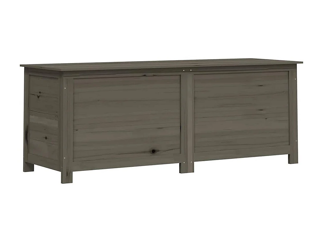 Keegan  Baúl para cojines madera de abeto maciza antracita 150x50x56 cm