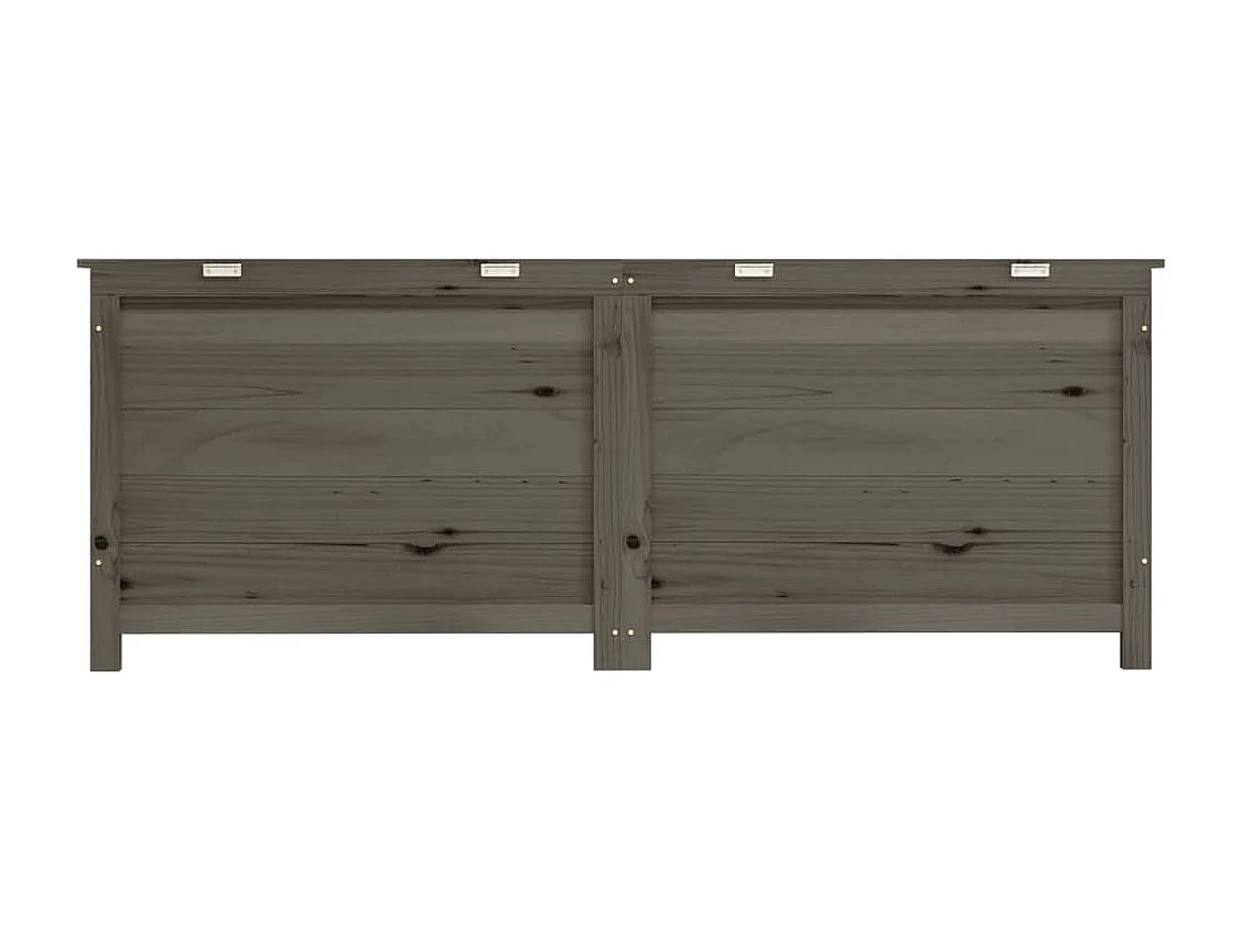Keegan  Baúl para cojines madera de abeto maciza antracita 150x50x56 cm
