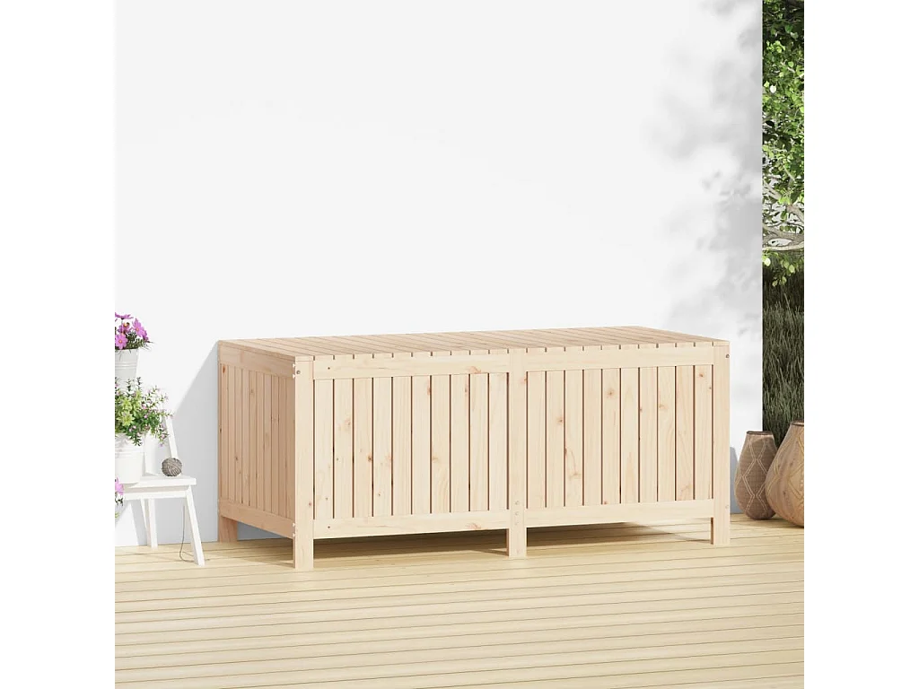 Hara  Boîte de rangement de jardin 147x68x64 cm Bois massif de pin