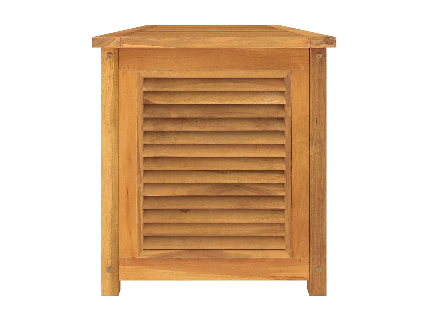 Neel  Boîte de rangement jardin et sac 150x50x55 cm bois massif teck