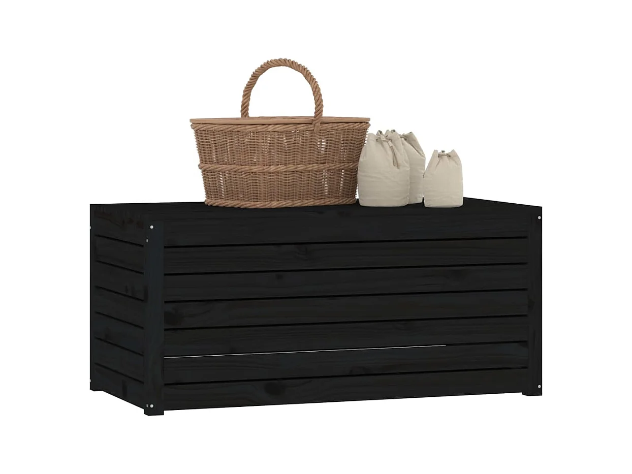 Violeta  Tuinbox 101x50,5x46,5 cm massief grenenhout zwart