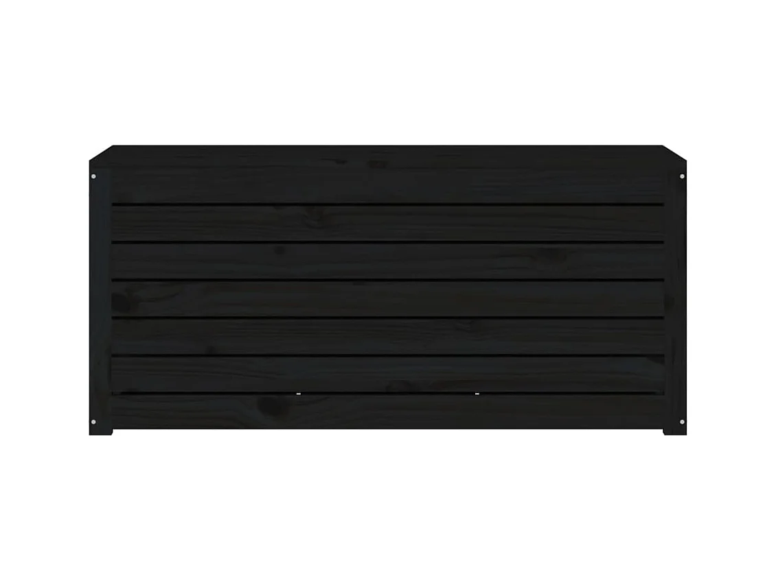 Violeta  Boîte de jardin noir 101x50,5x46,5 cm bois massif de pin
