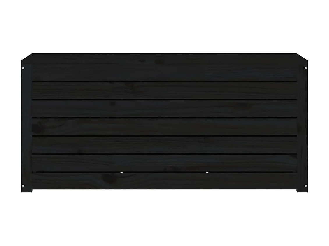 Violeta  Boîte de jardin noir 101x50,5x46,5 cm bois massif de pin