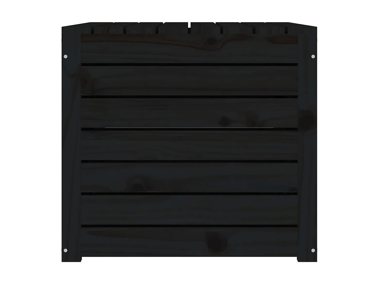 Violeta  Boîte de jardin noir 101x50,5x46,5 cm bois massif de pin