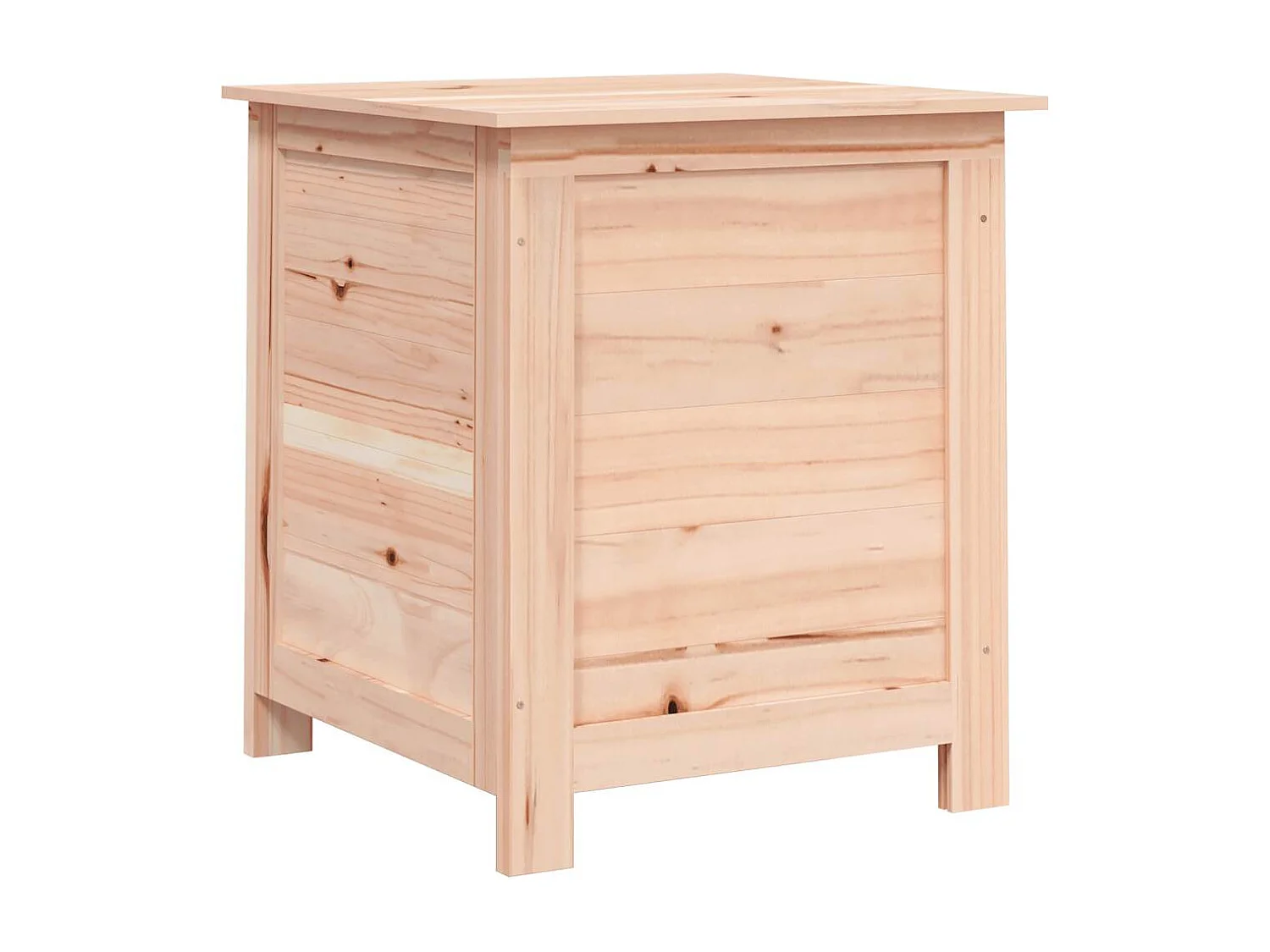 Keegan  Boîte à coussins d'extérieur 50x50x56 cm Bois de sapin massif