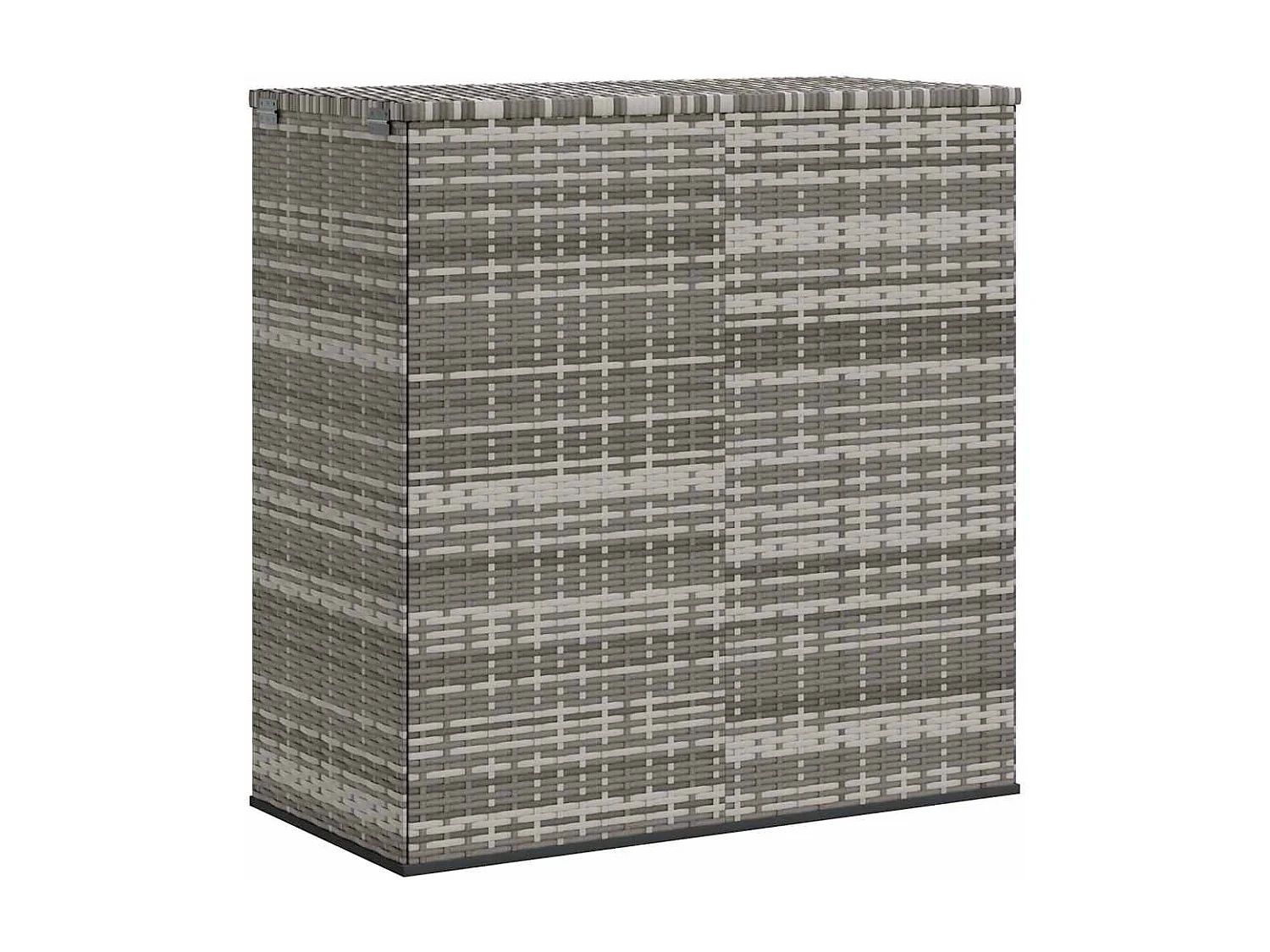 Evans  Boîte à coussins de jardin Résine tressée 100x49x103,5 cm Gris