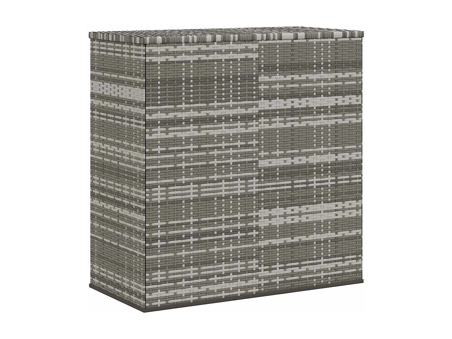 Evans  Boîte à coussins de jardin Résine tressée 100x49x103,5 cm Gris