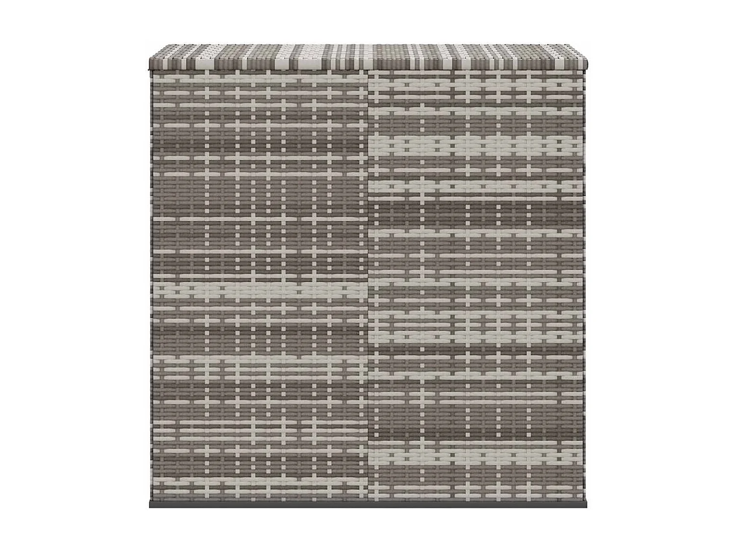 Evans  Boîte à coussins de jardin Résine tressée 100x49x103,5 cm Gris