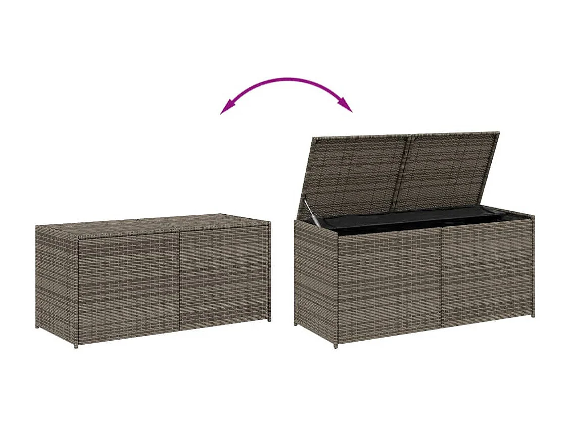 Dorian  Tuinbox 283 L poly rattan grijs