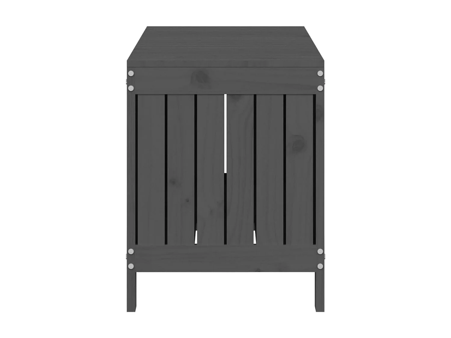 Hara  Boîte de rangement de jardin Gris 108x42,5x54 cm Bois de pin