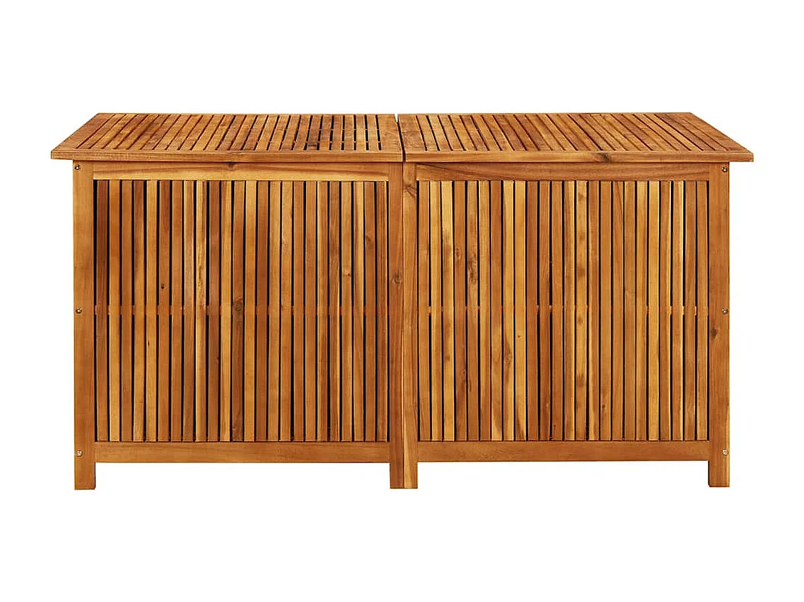 Lioen  Caja de almacenaje de jardín madera maciza acacia 150x80x75 cm
