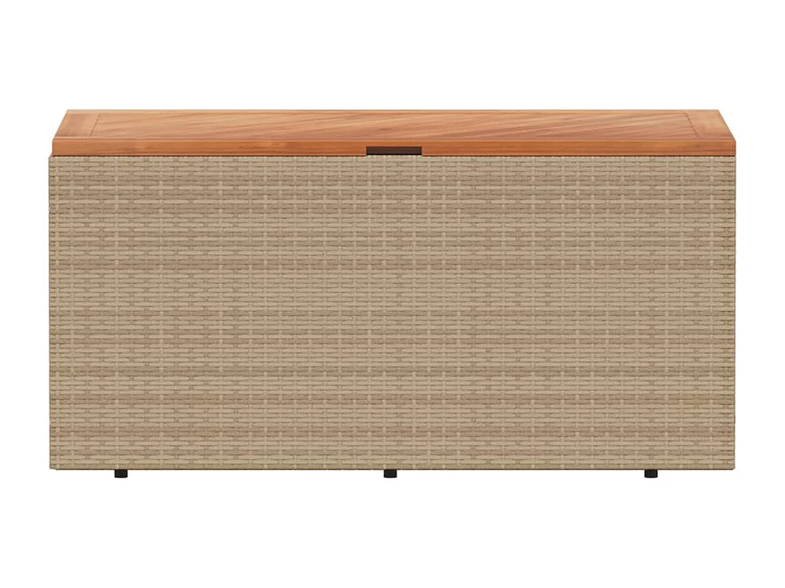 Marly  Tuinbox 110x50x54 cm poly rattan en acaciahout beige