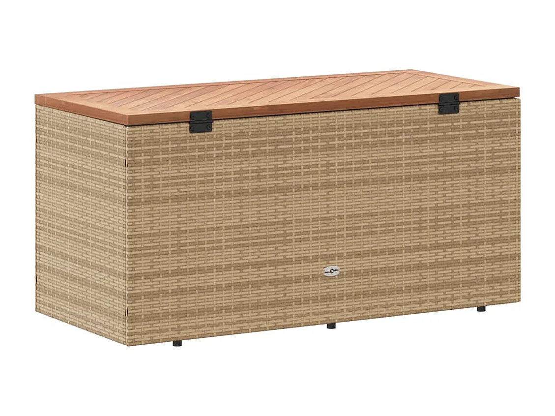 Marly  Tuinbox 110x50x54 cm poly rattan en acaciahout beige