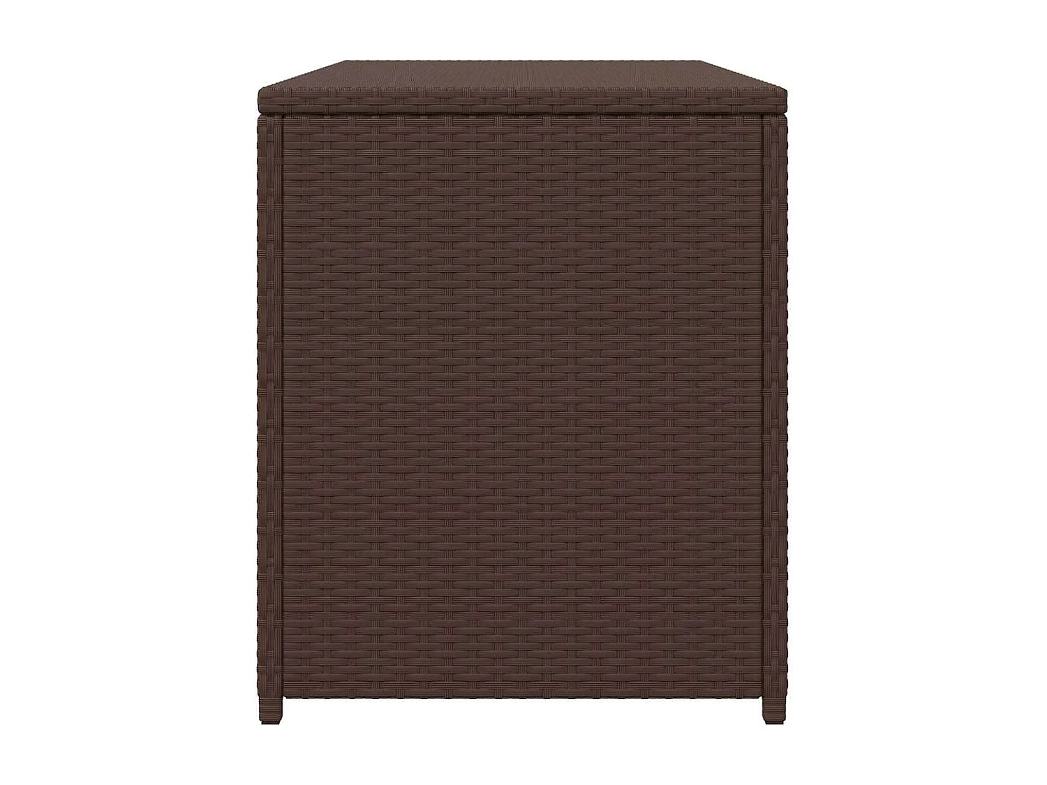 Gryris  Boîte de rangement de jardin marron 120x50x60 cm résine tressée