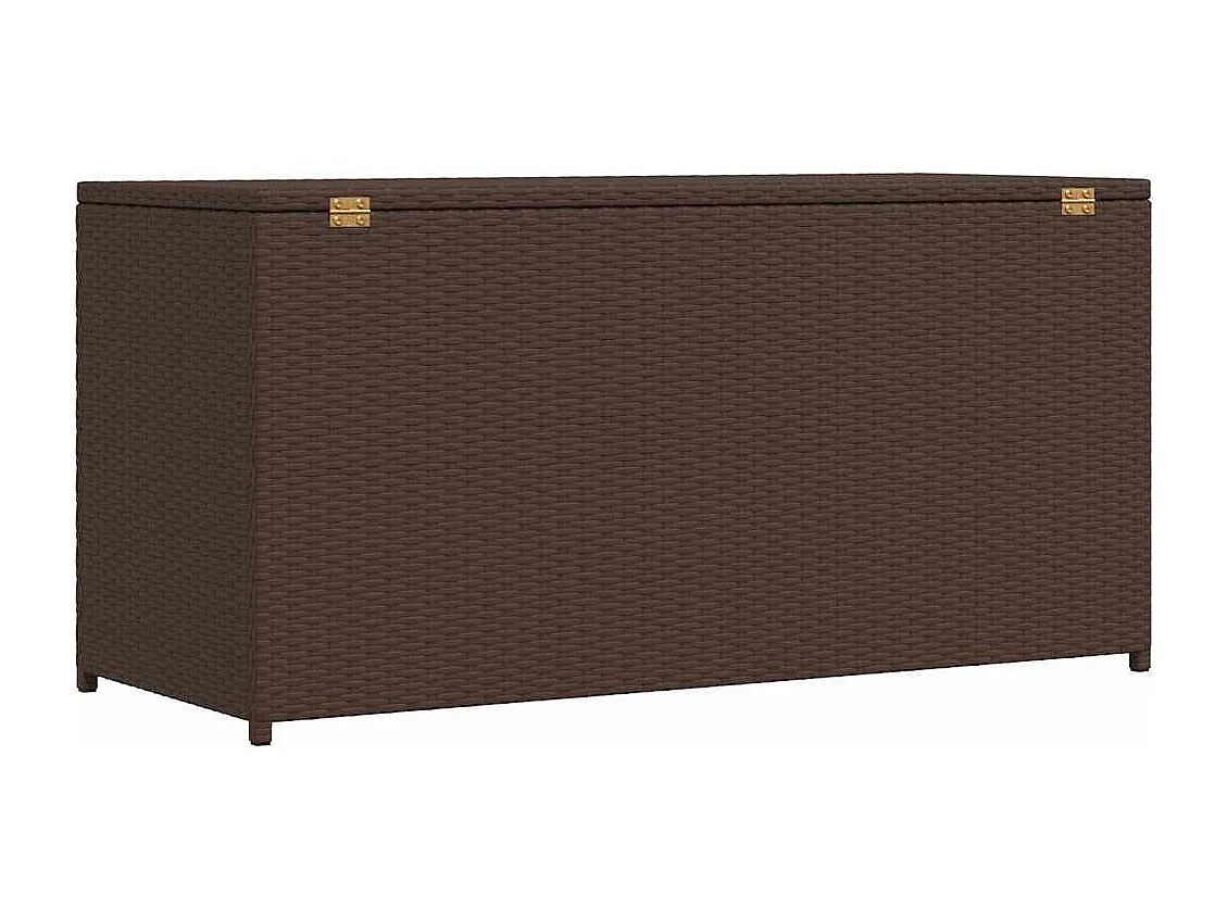 Gryris  Boîte de rangement de jardin marron 120x50x60 cm résine tressée