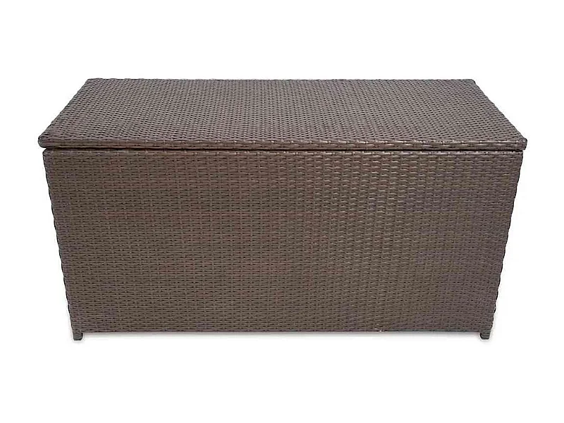 Gryris  Boîte de rangement de jardin marron 120x50x60 cm résine tressée