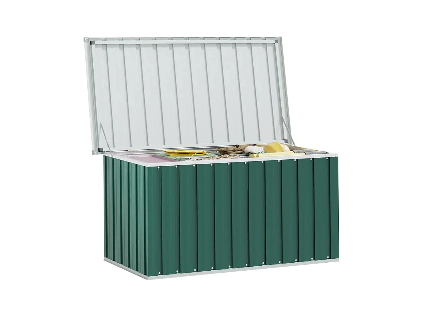 Nancy  Caja de almacenamiento para jardín verde 129x67x65 cm