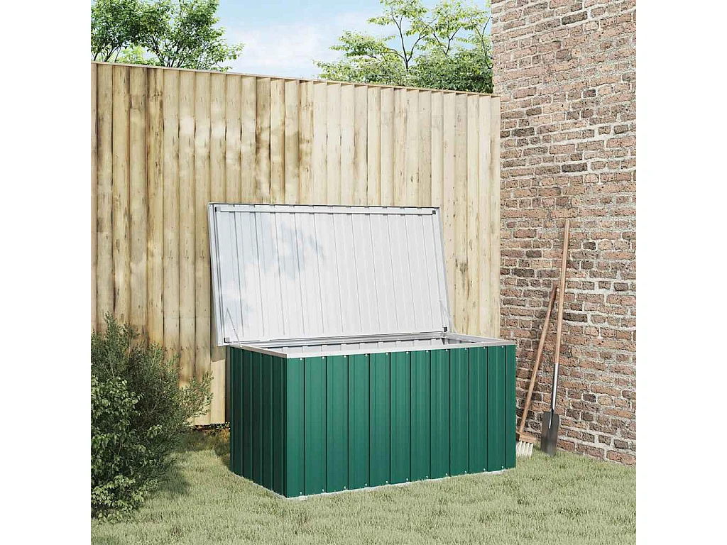 Nancy  Coffre de rangement de jardin Vert 129x67x65 cm