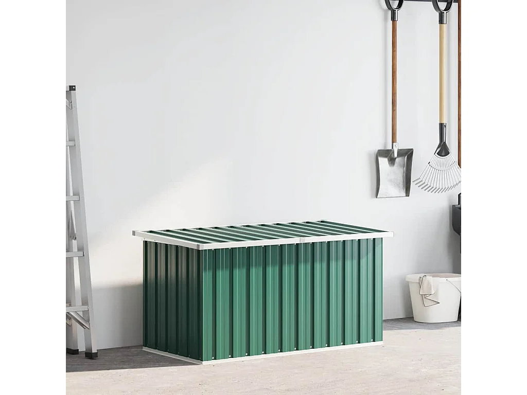 Nancy  Coffre de rangement de jardin Vert 129x67x65 cm