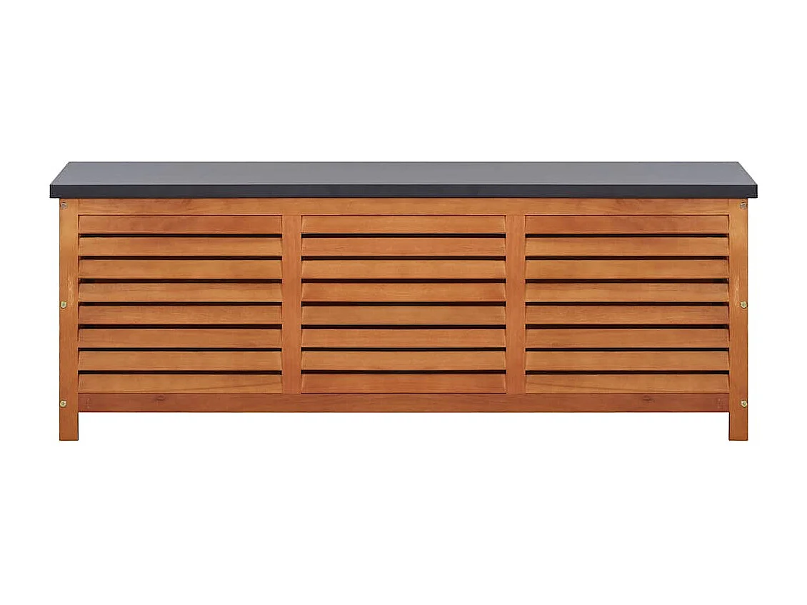 Xendori  Boîte de rangement de jardin 150x50x55 cm Eucalyptus solide