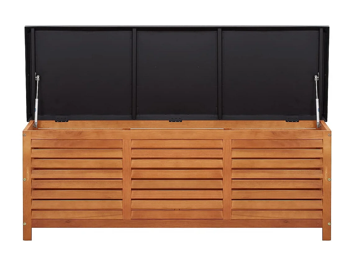 Xendori  Boîte de rangement de jardin 150x50x55 cm Eucalyptus solide