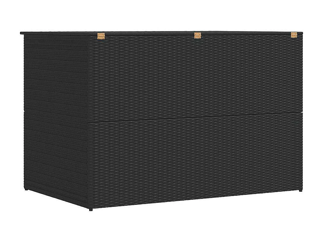 Borrisokane  Boîte de rangement de jardin noir 150x100x100 cm résine tressée