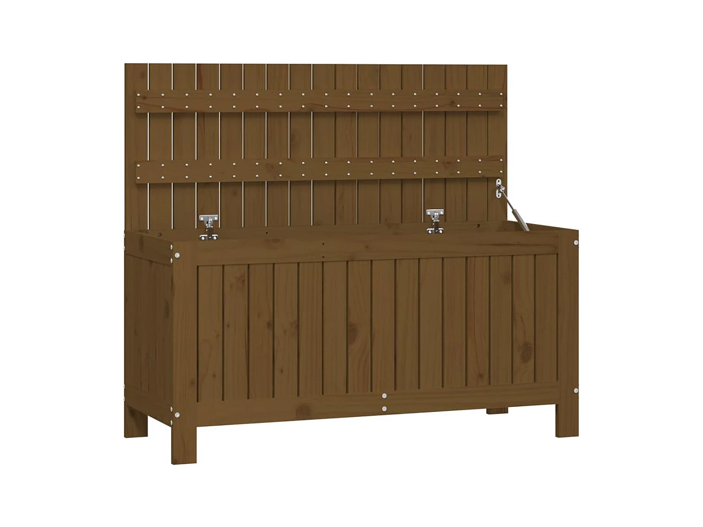 Hara  Boîte de rangement de jardin Marron miel 108x42,5x54cm Bois pin